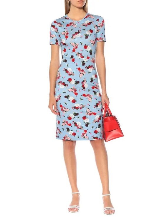 ERDEM Dresses & Skirts - ERDEM Essie Floral Ponte Dress in blue size 6